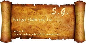 Salga Gabriella névjegykártya