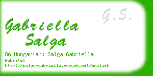 gabriella salga business card